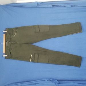 Guess Denim Olive / Army Green Jeans with Lots of Pockets